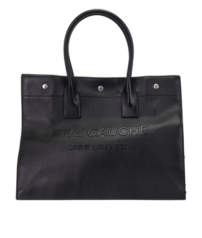 Rive Gauche tote, &pound;1,100, Handbags, Black, Leather, Front view